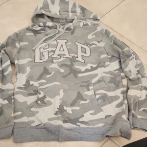 GAP Gray Camo Fleece Jacket